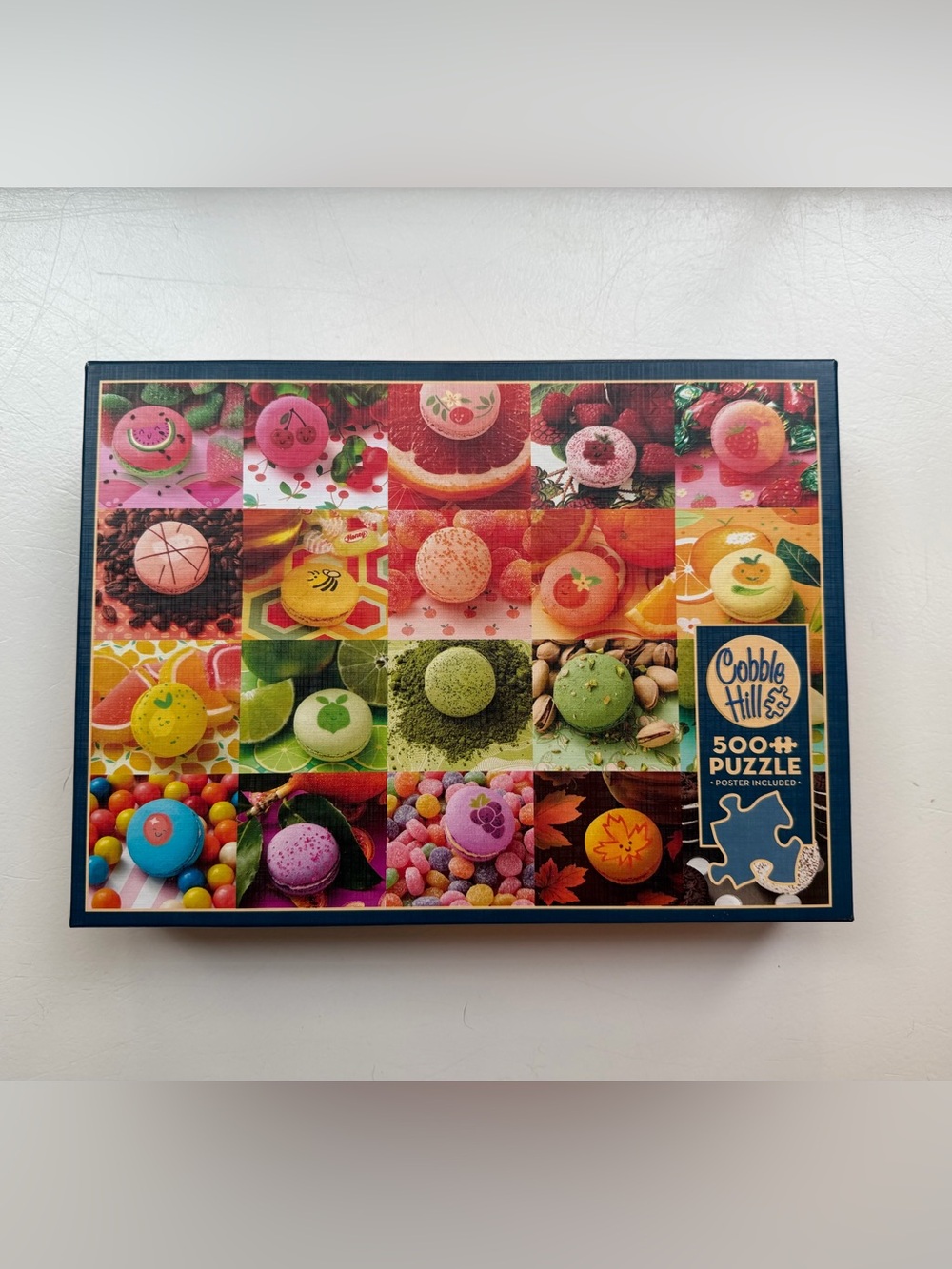 Cobble  Hill Nom Nom  Macaron Mosaic 500-Piece Jigsaw Puzzle